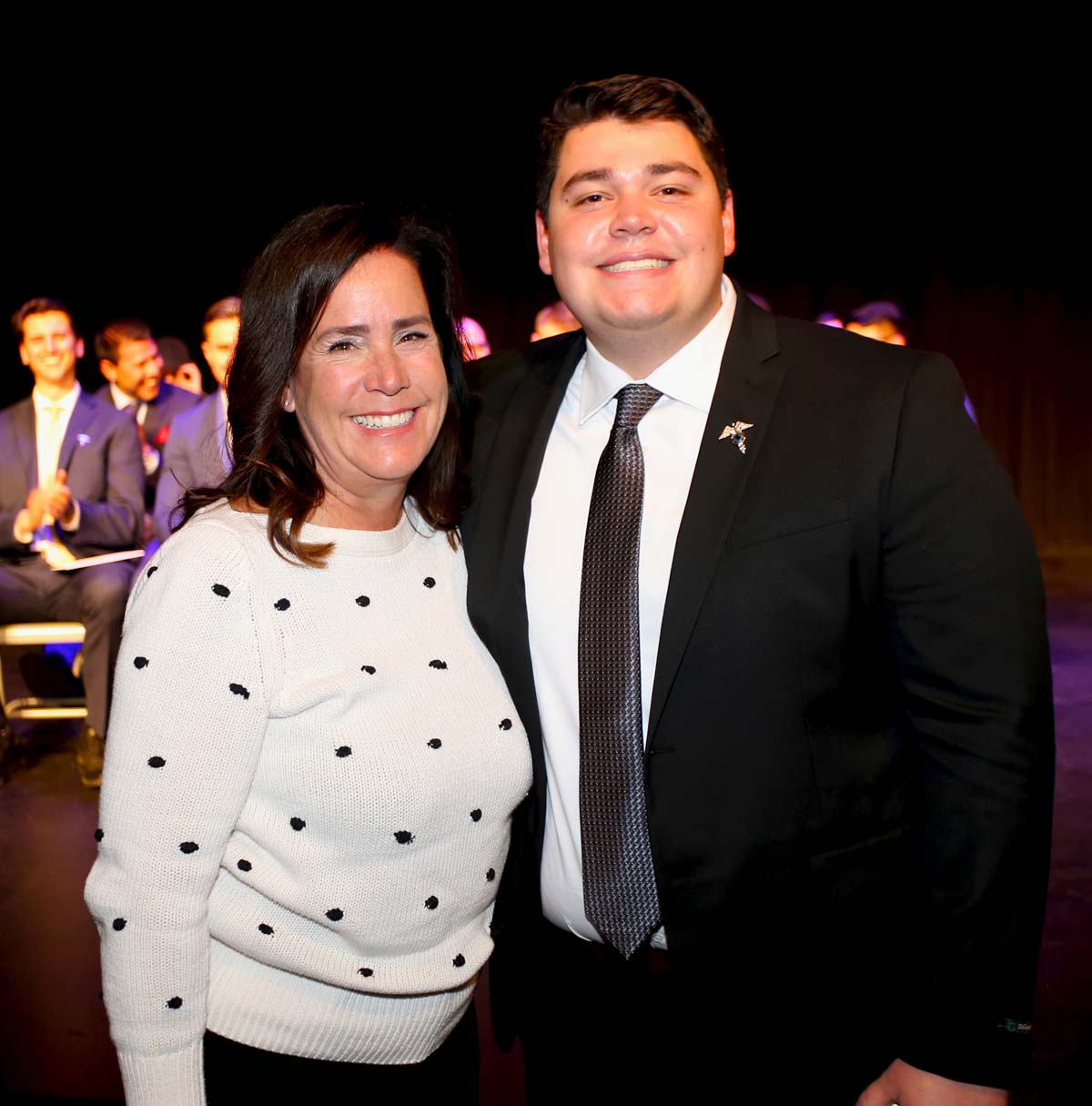 People enjoying the Paramedic Graduation