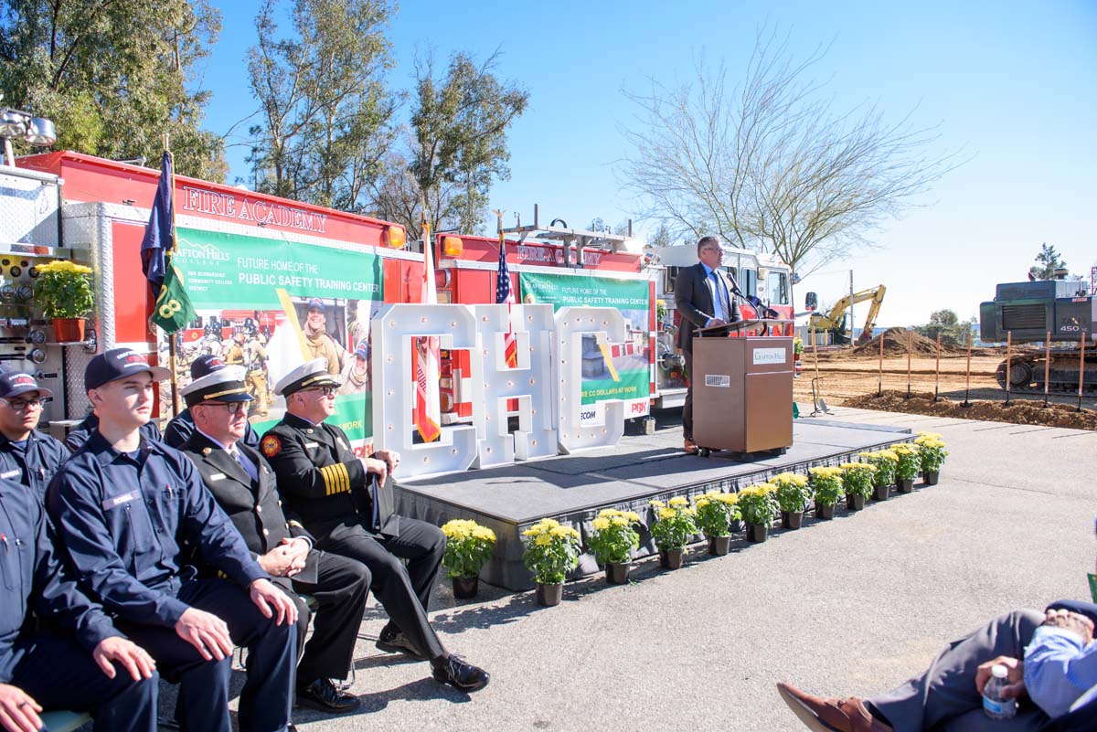 People enjoying the groundbreaking ceremony