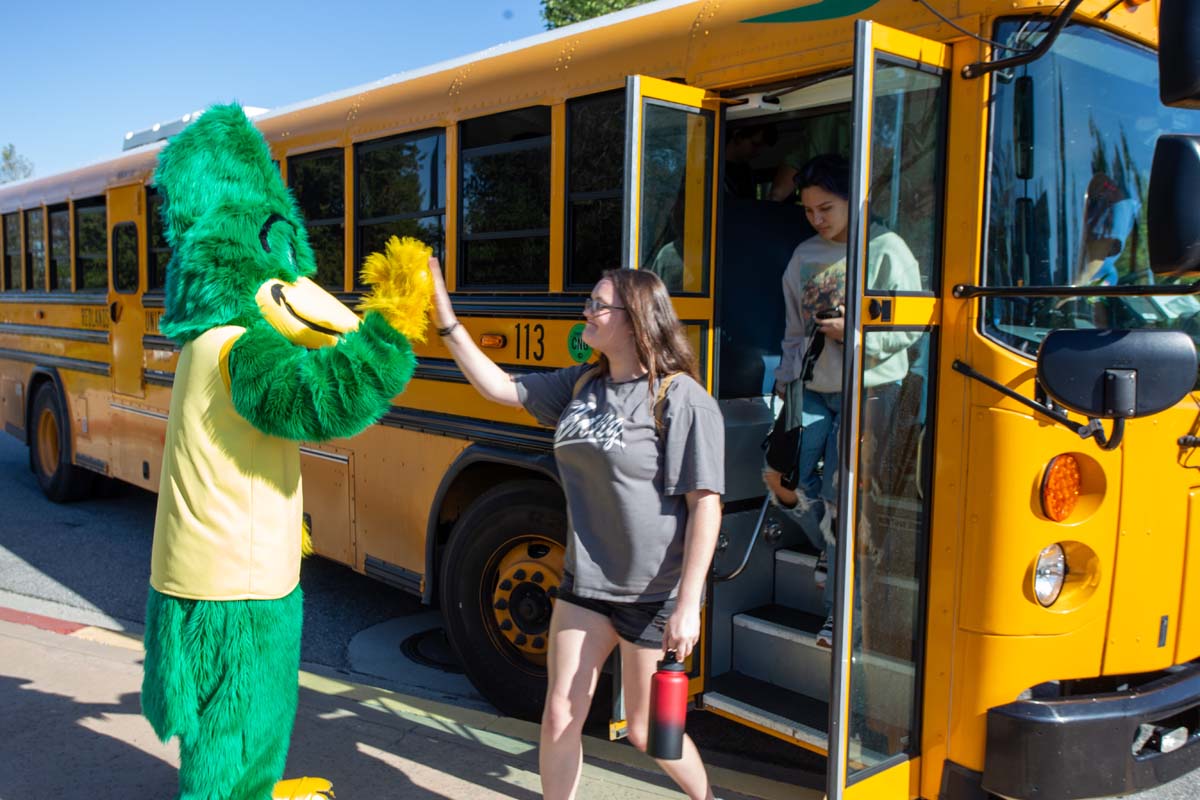 People enjoying Senior Day