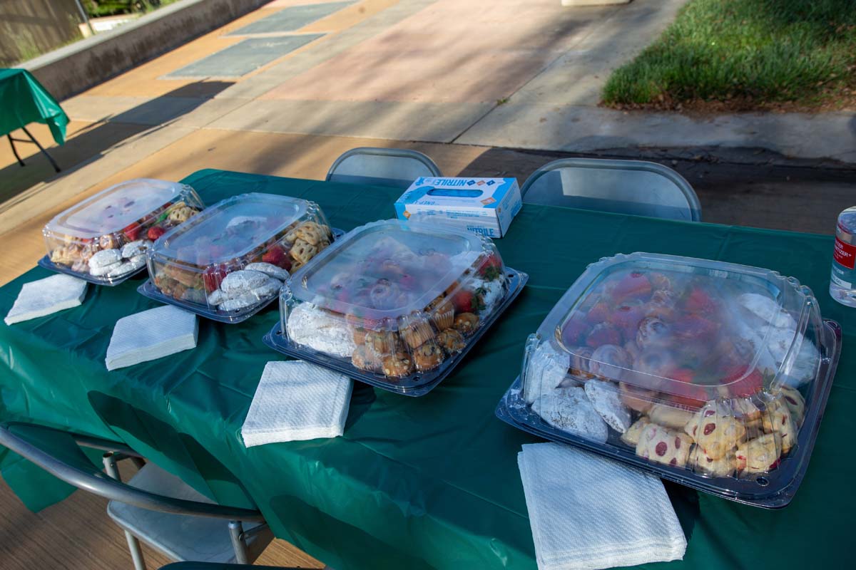 People enjoying Senior Day