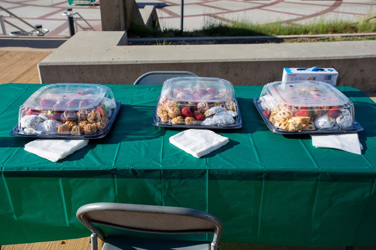 People enjoying Senior Day