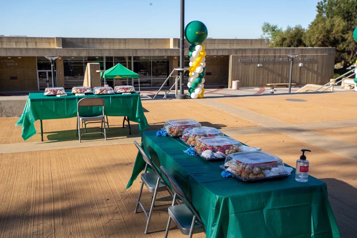 People enjoying Senior Day