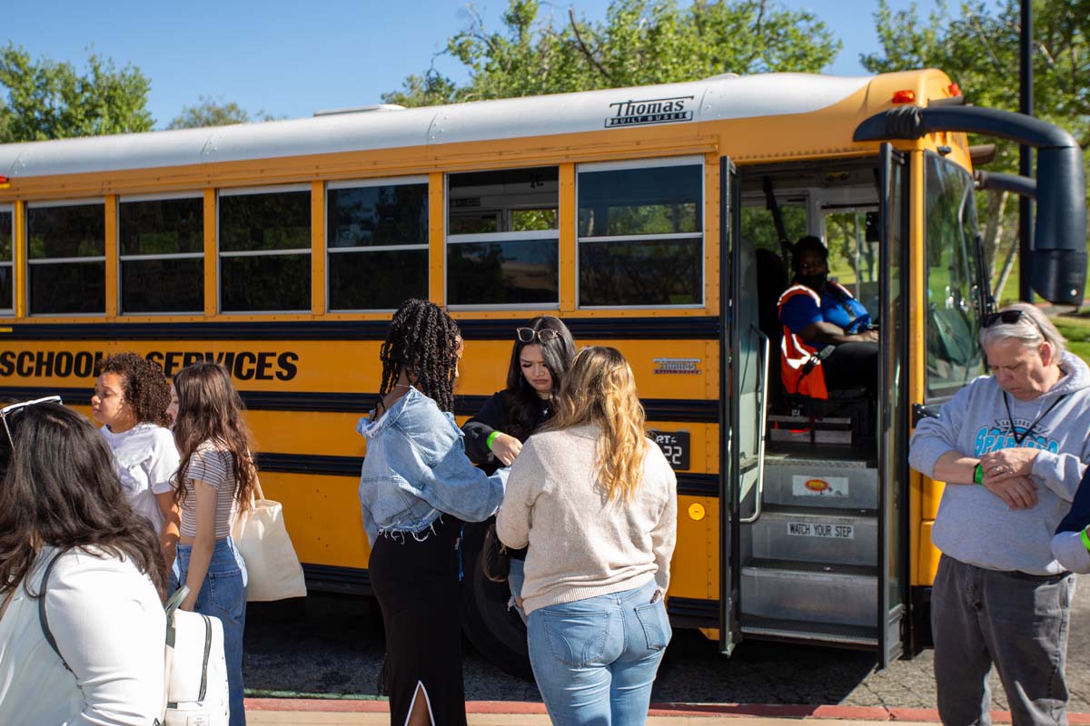 People enjoying Senior Day