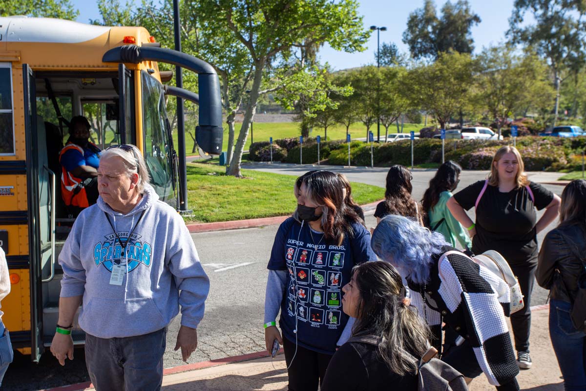 People enjoying Senior Day