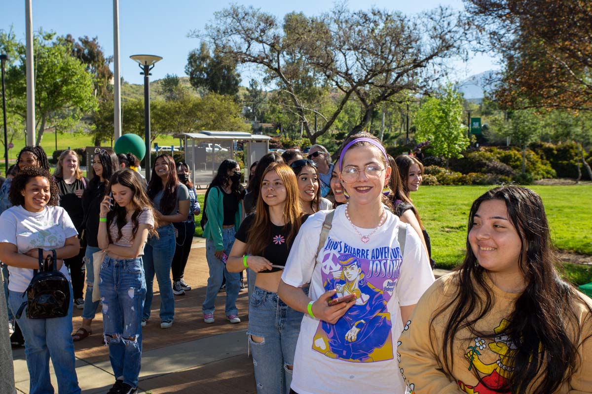 People enjoying Senior Day