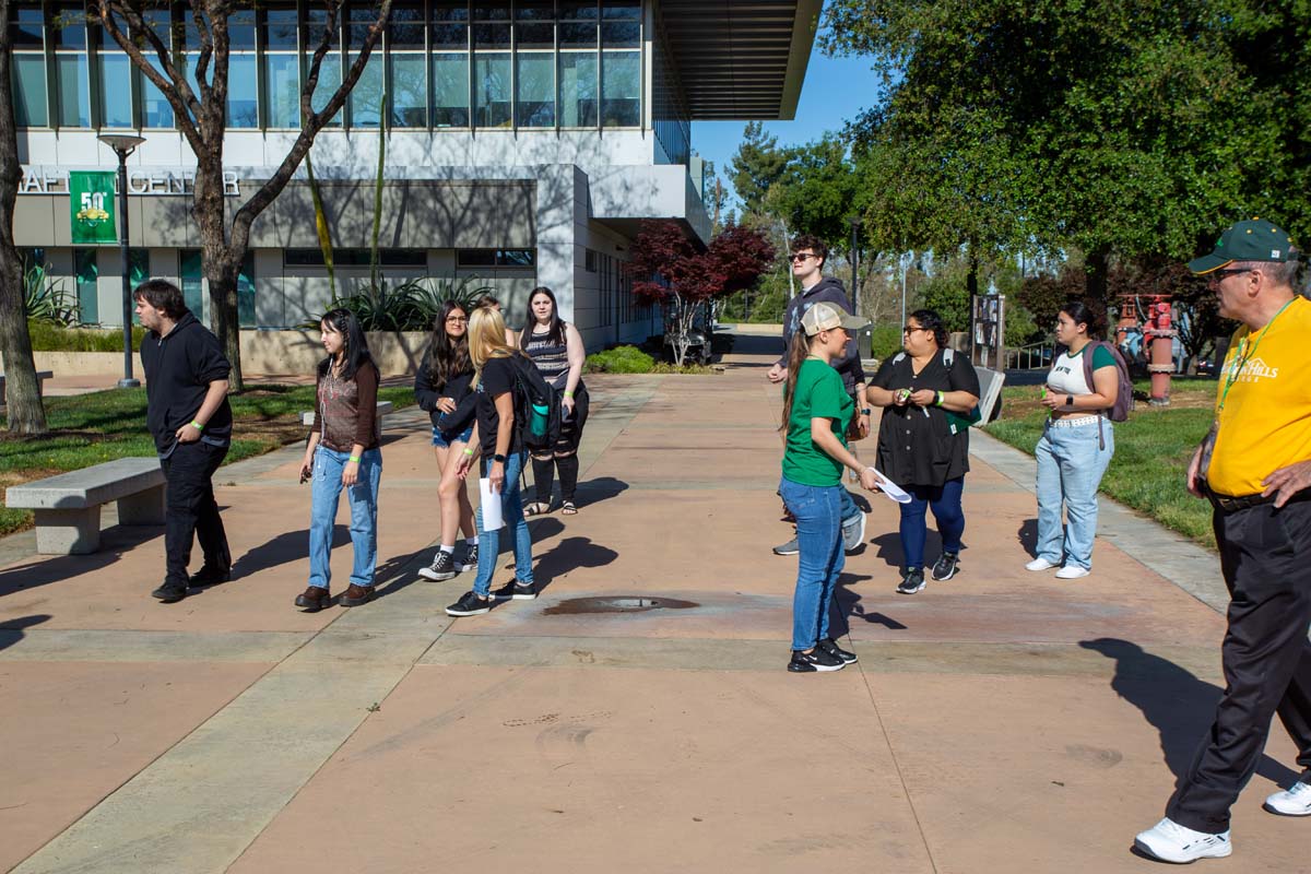 People enjoying Senior Day