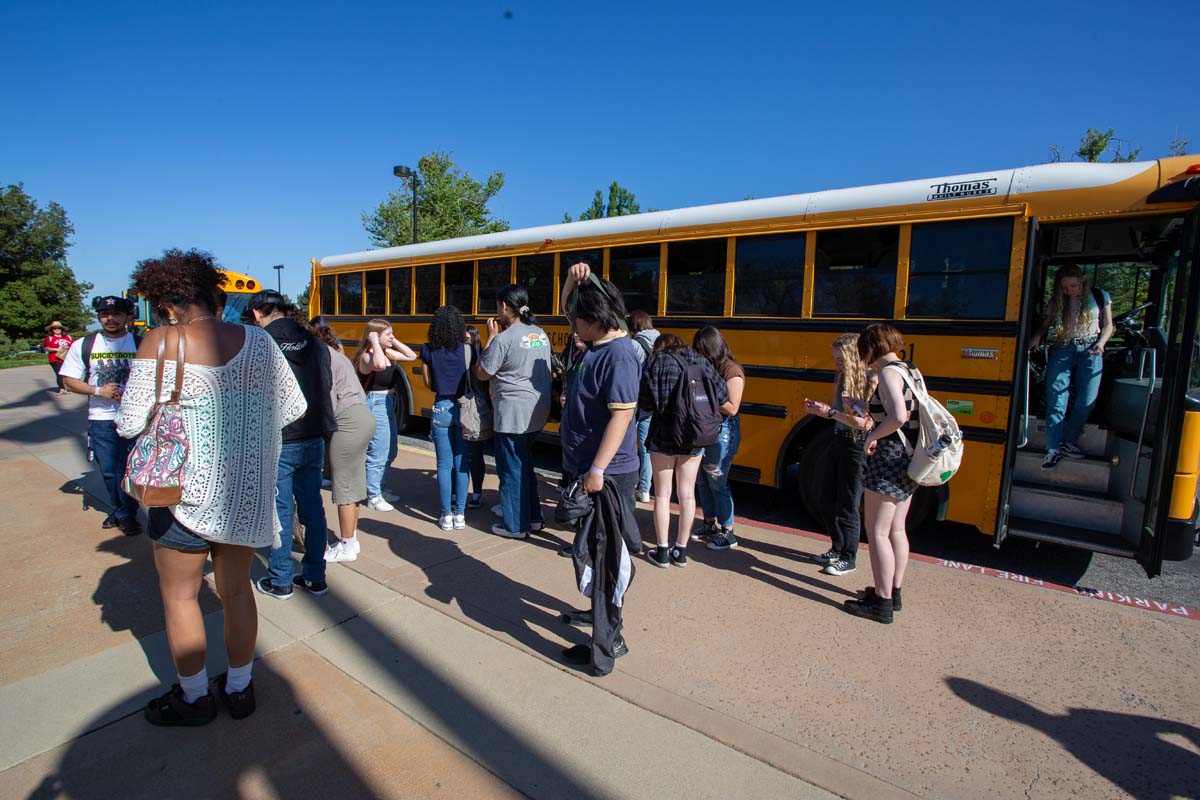 People enjoying Senior Day