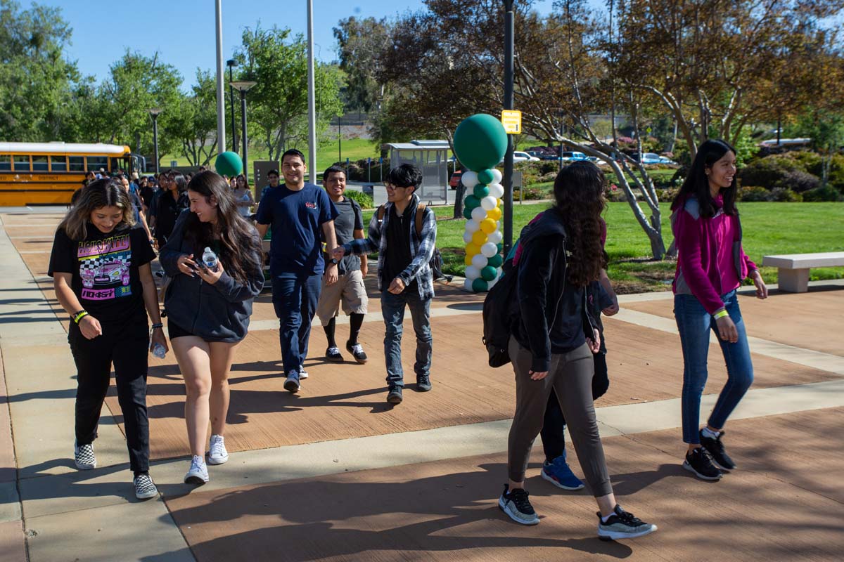 People enjoying Senior Day