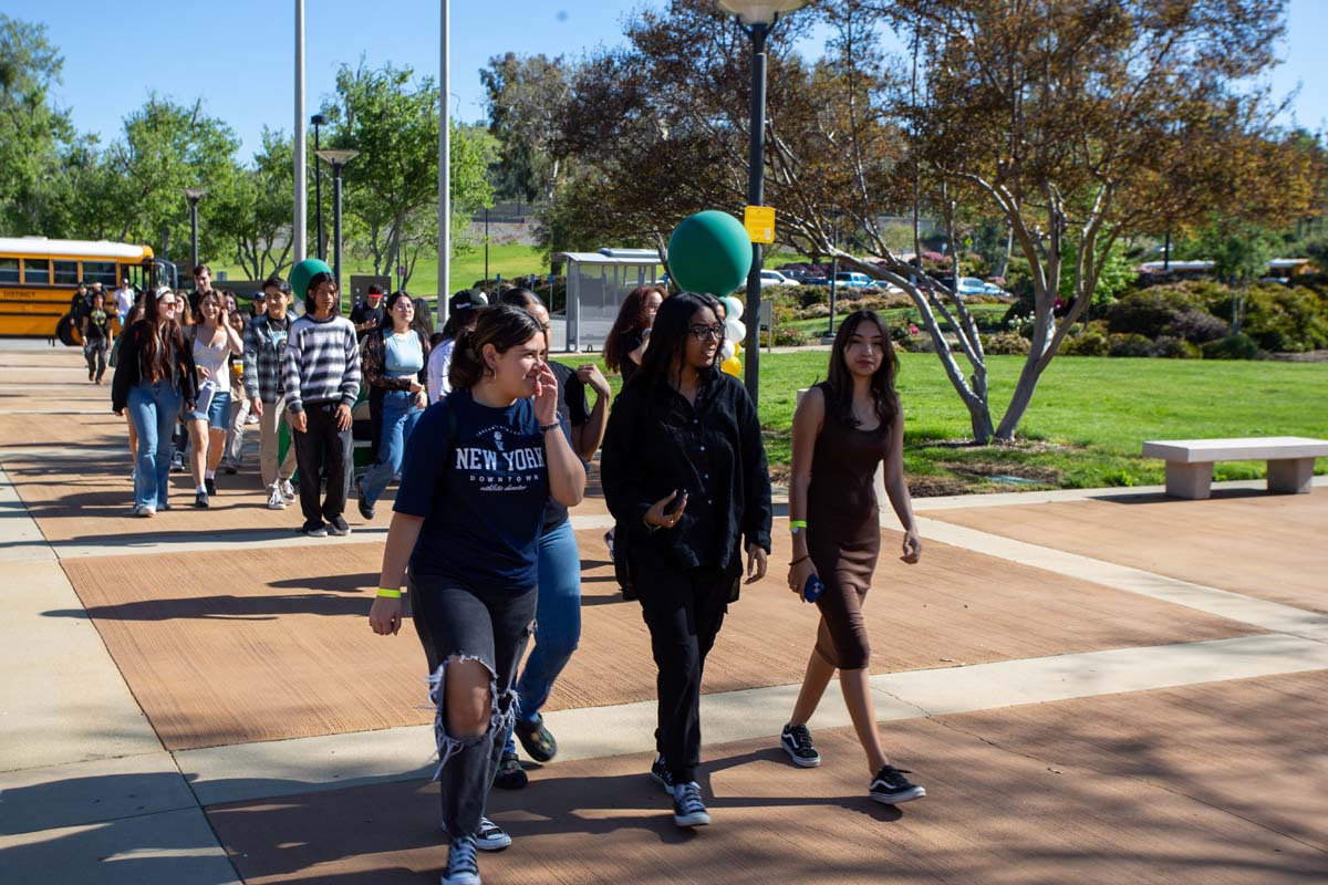People enjoying Senior Day