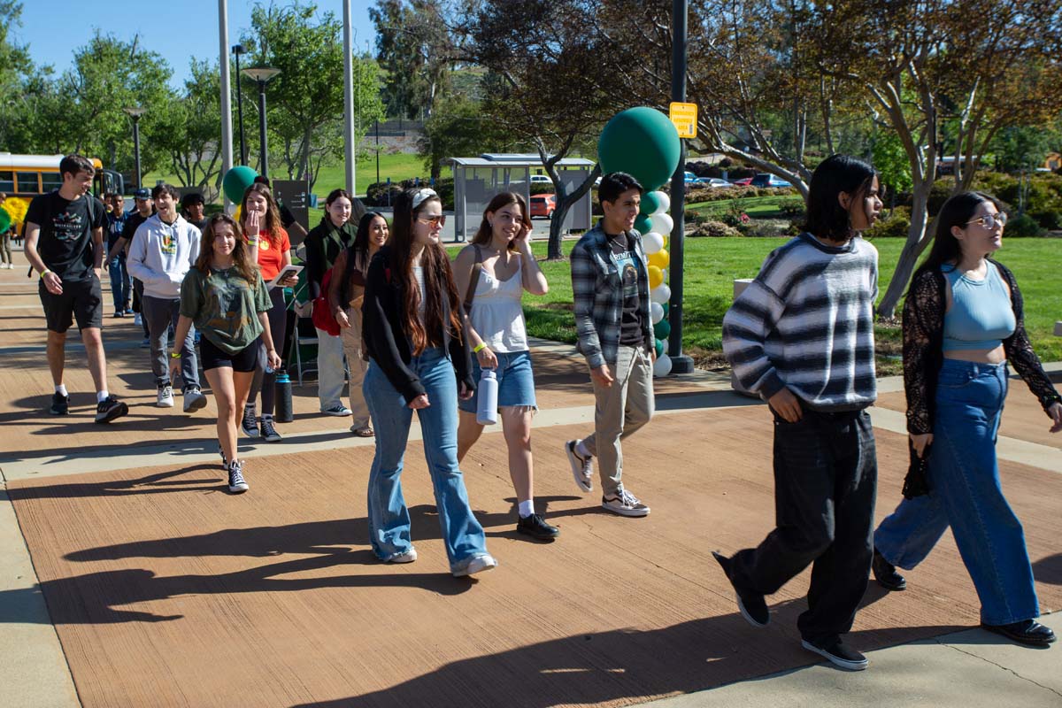 People enjoying Senior Day
