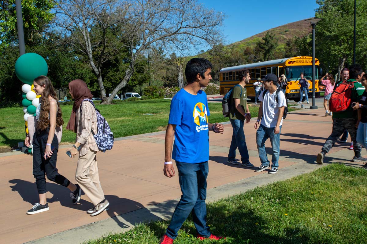 People enjoying Senior Day