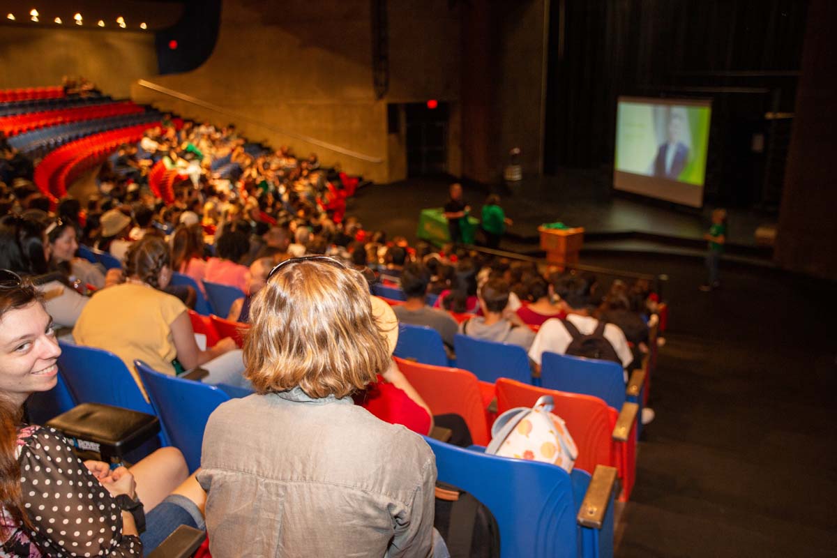People enjoying Senior Day