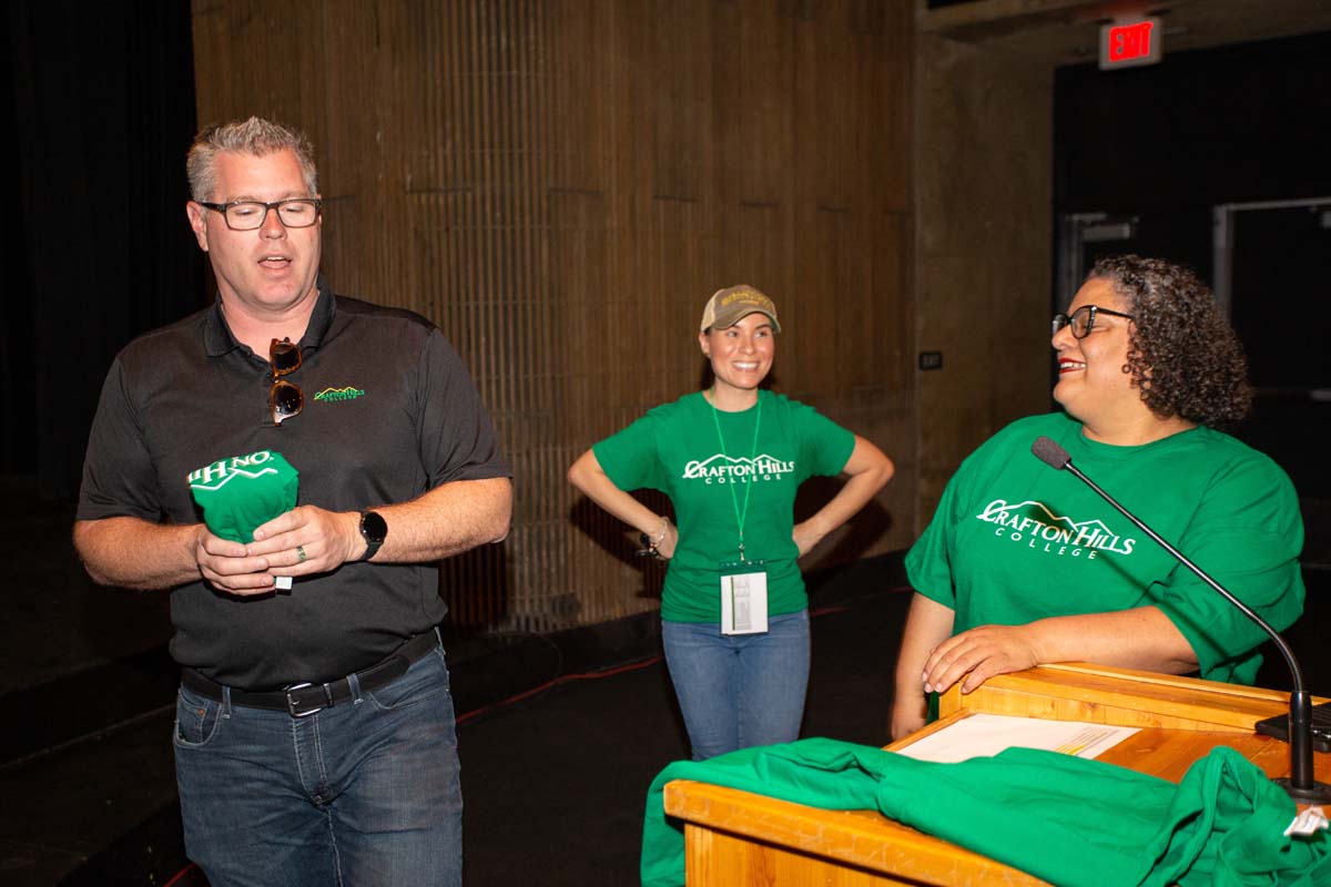 People enjoying Senior Day