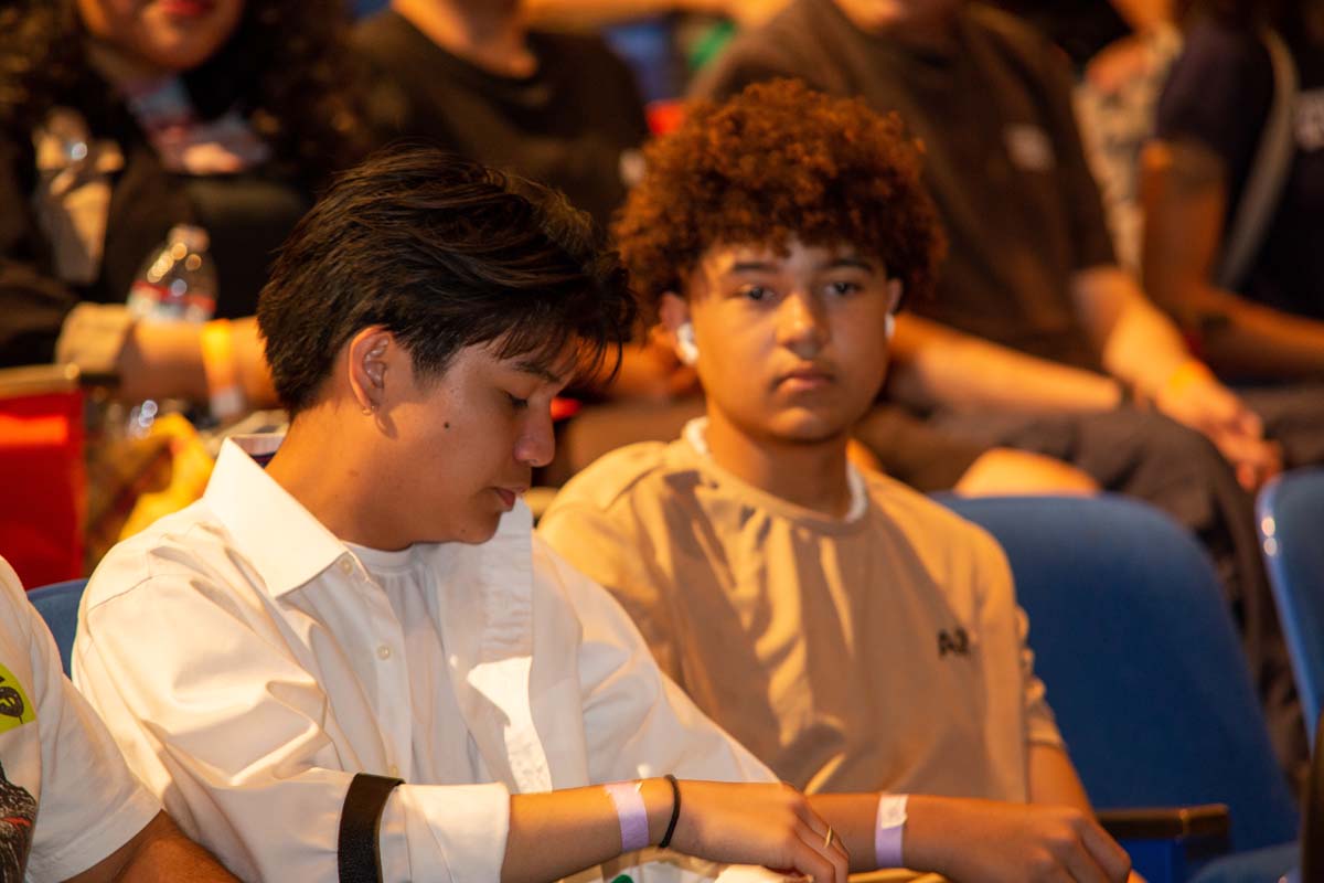 People enjoying Senior Day