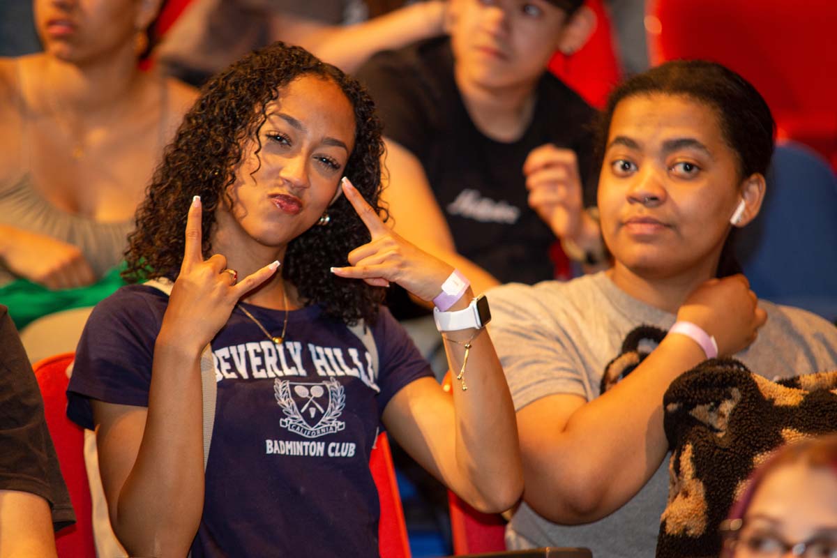 People enjoying Senior Day