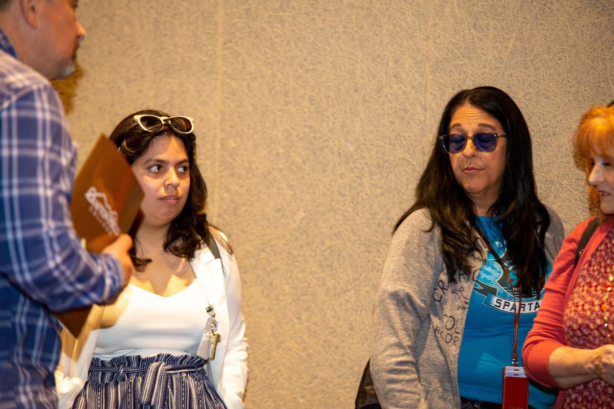 People enjoying Senior Day