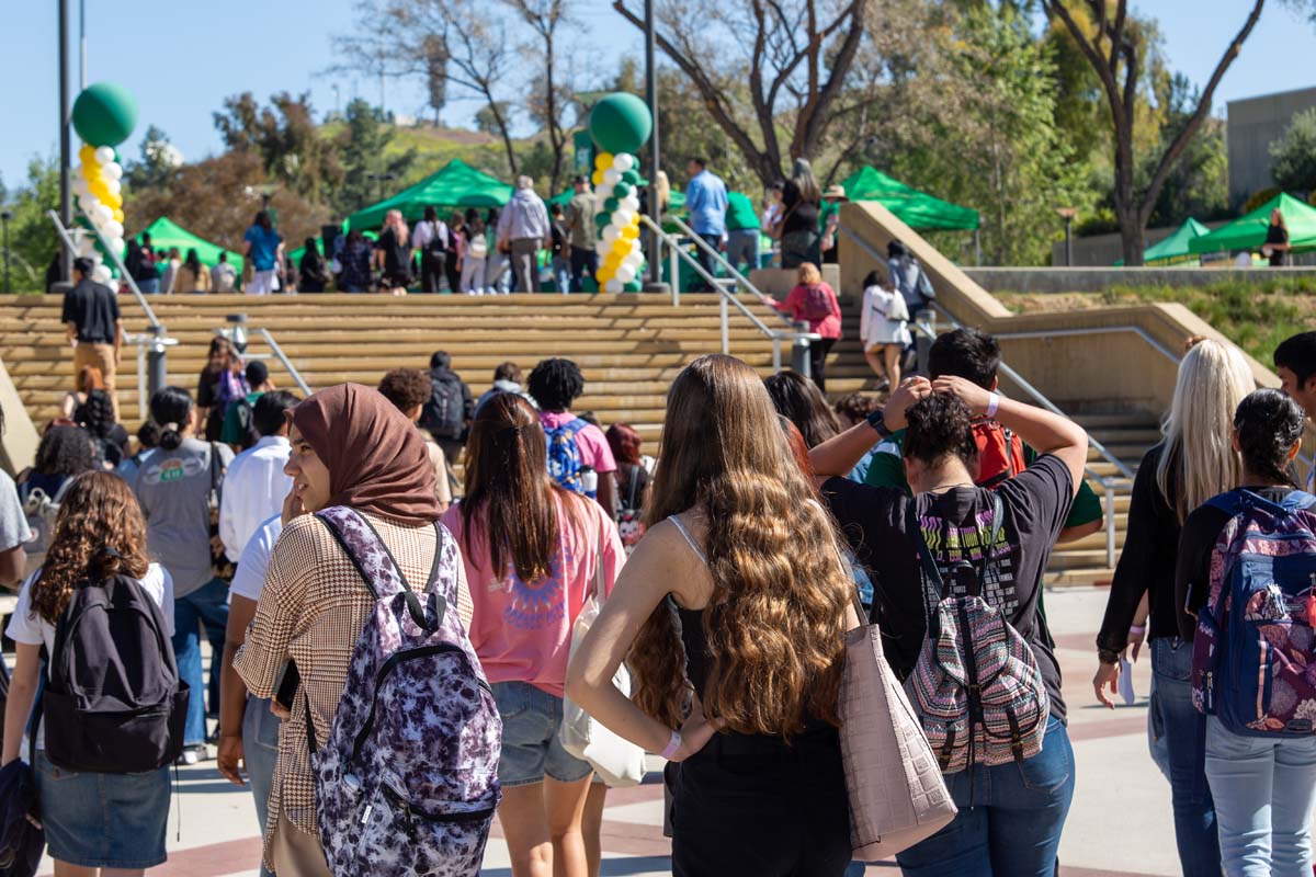 People enjoying Senior Day