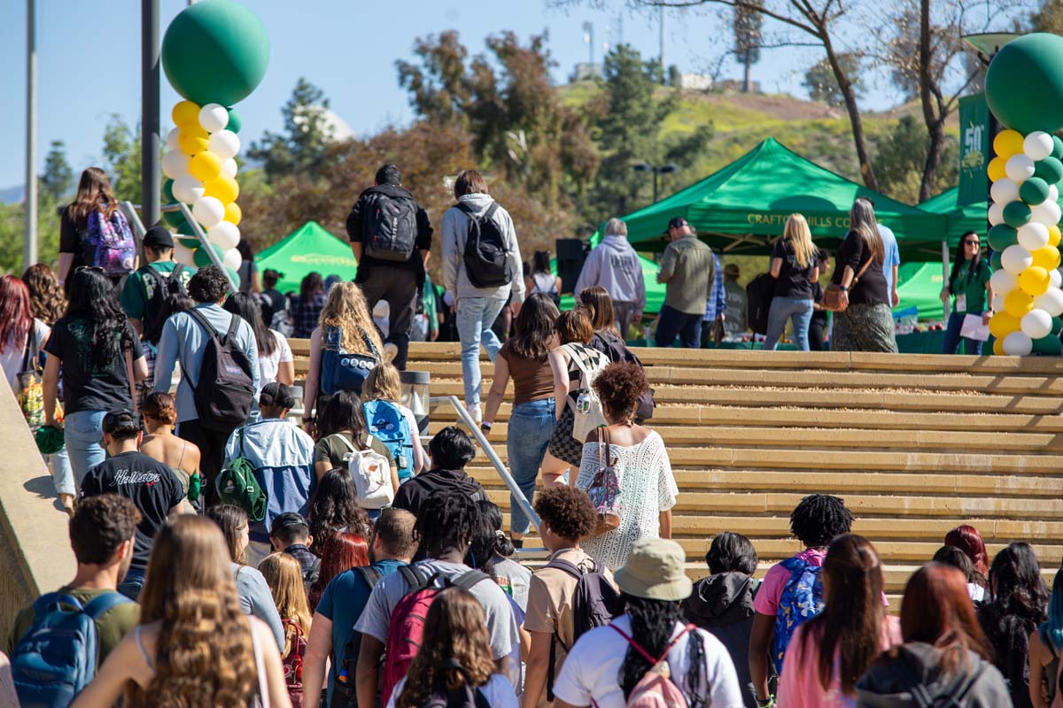 People enjoying Senior Day