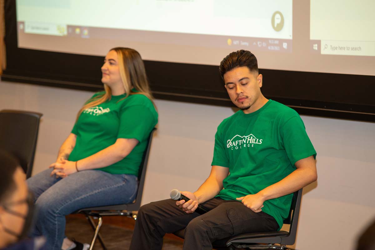 People enjoying Senior Day