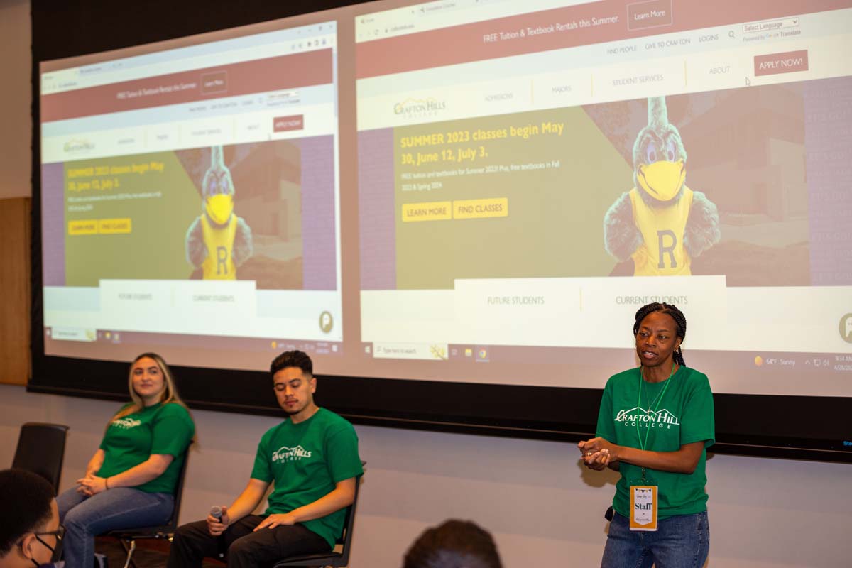 People enjoying Senior Day