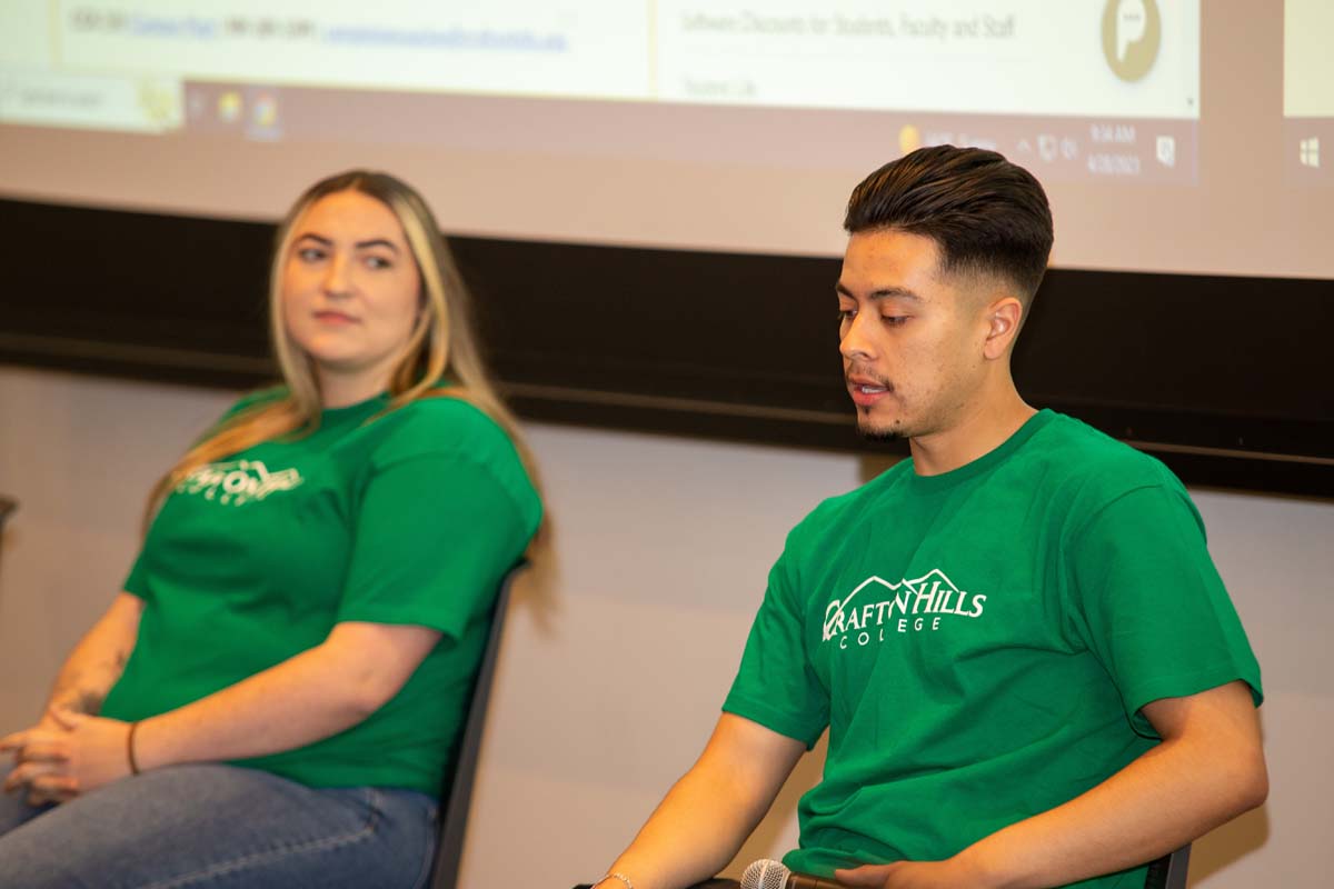 People enjoying Senior Day