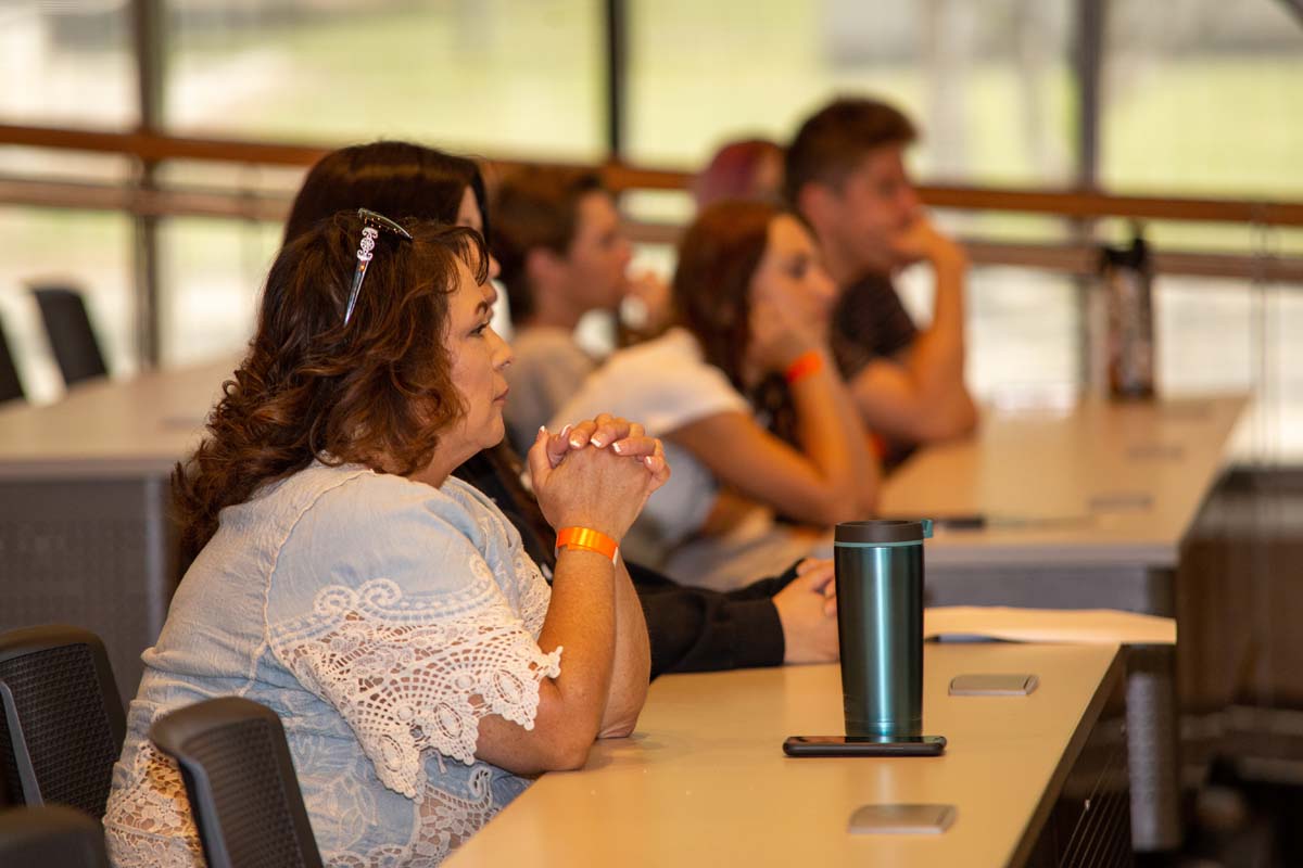 People enjoying Senior Day