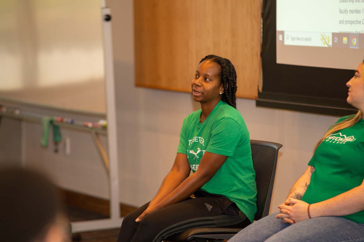 People enjoying Senior Day