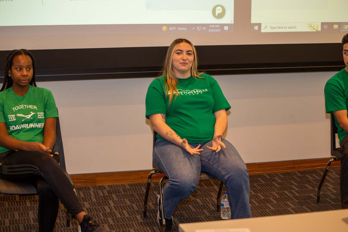 People enjoying Senior Day