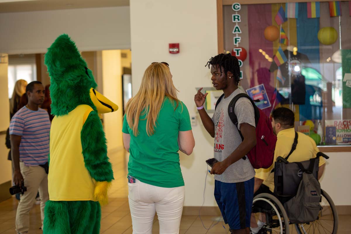 People enjoying Senior Day