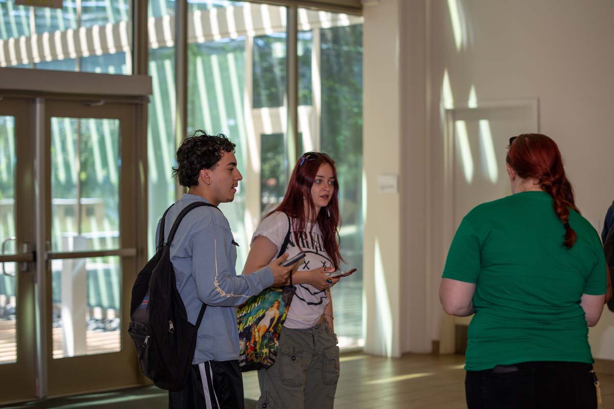 People enjoying Senior Day