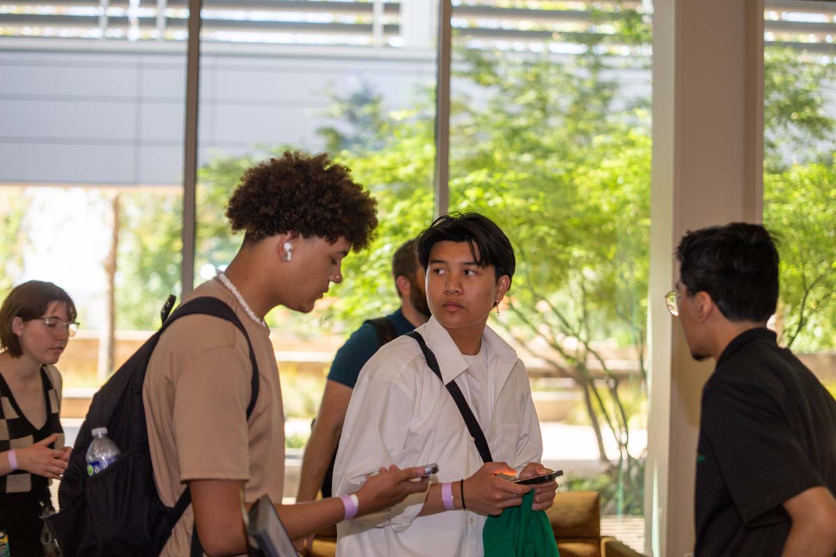 People enjoying Senior Day