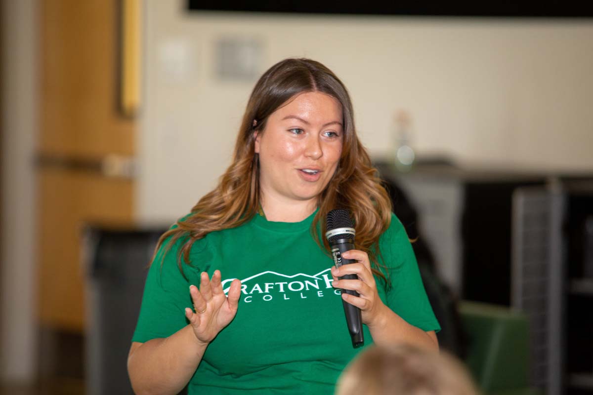 People enjoying Senior Day