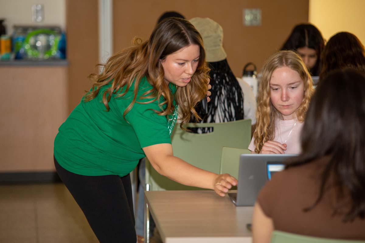 People enjoying Senior Day