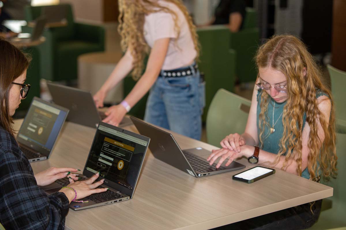 People enjoying Senior Day