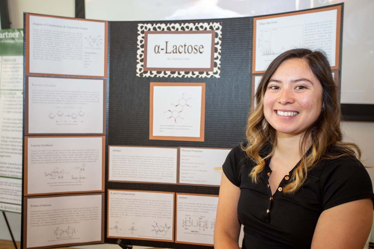Students at research conference