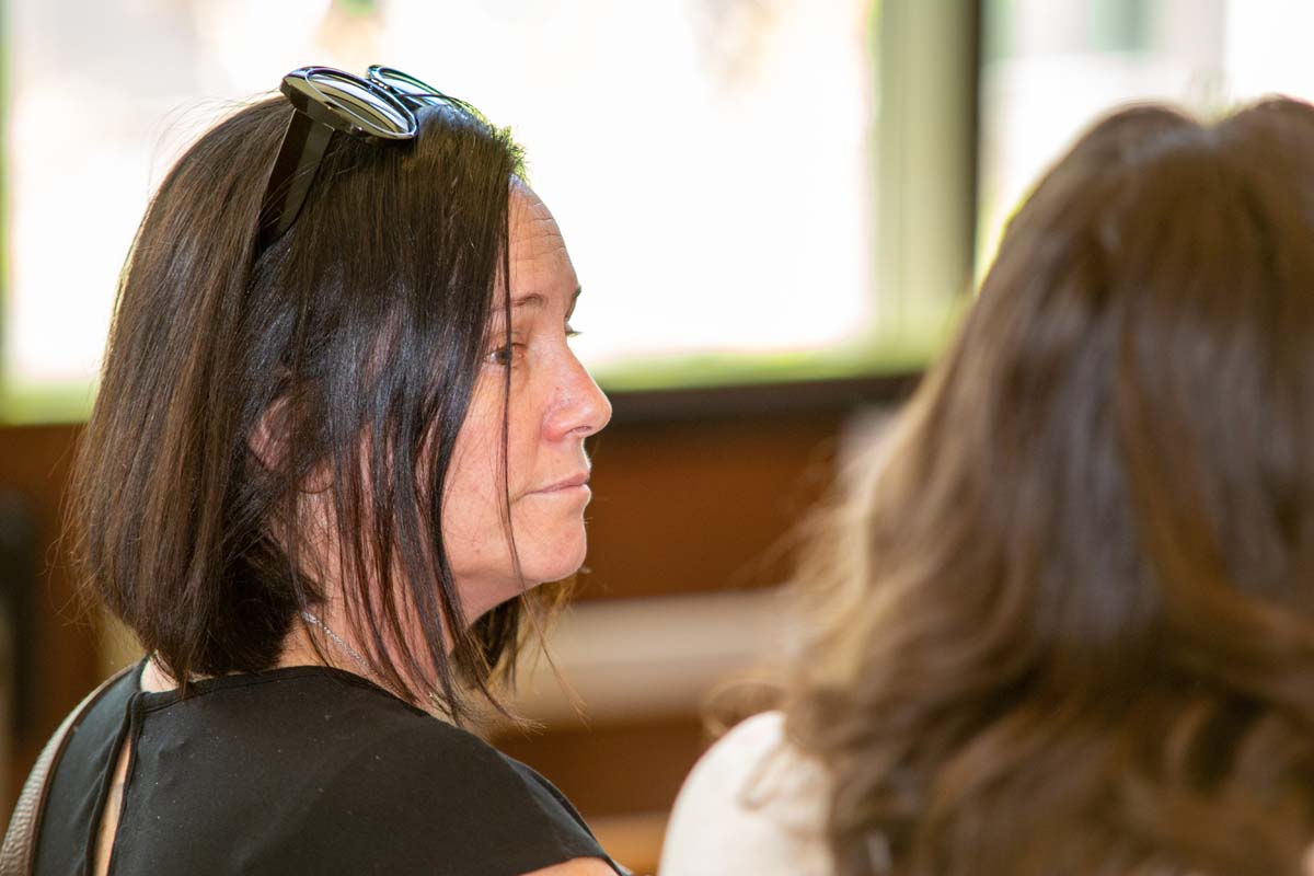 Students at research conference