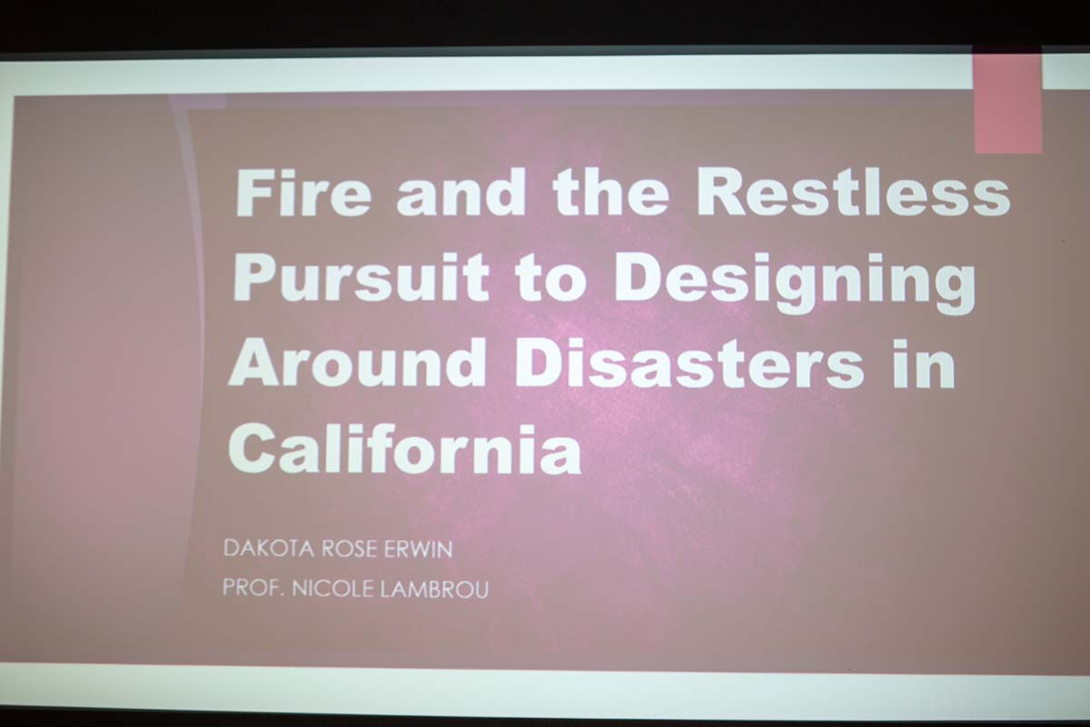 Students at research conference