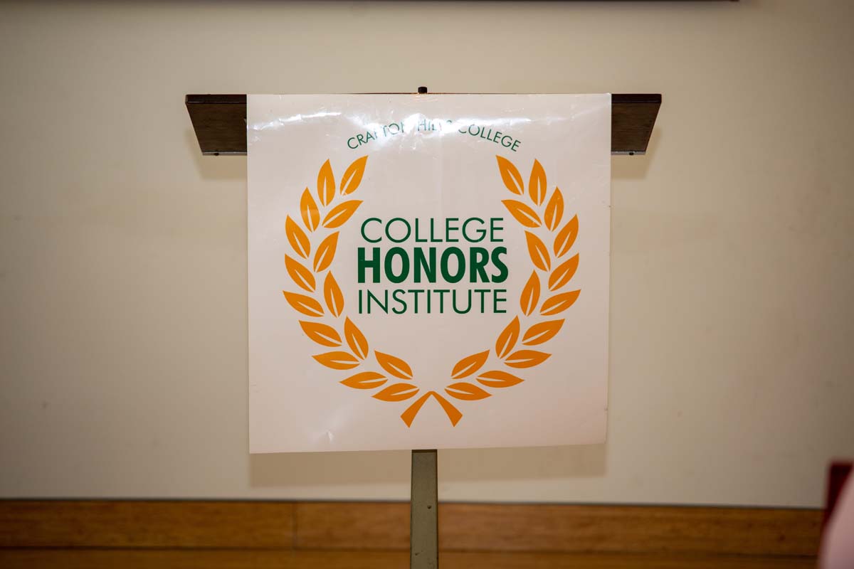 Students at research conference