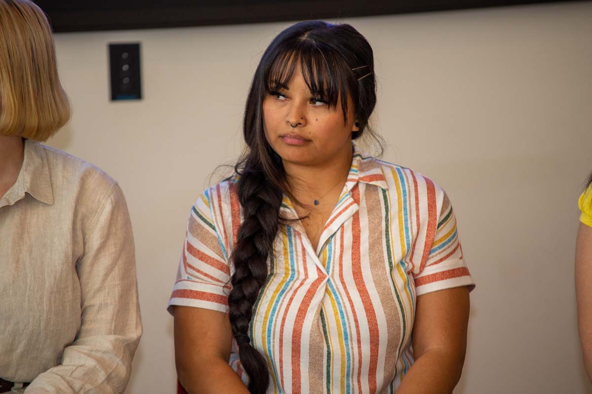 Students at research conference