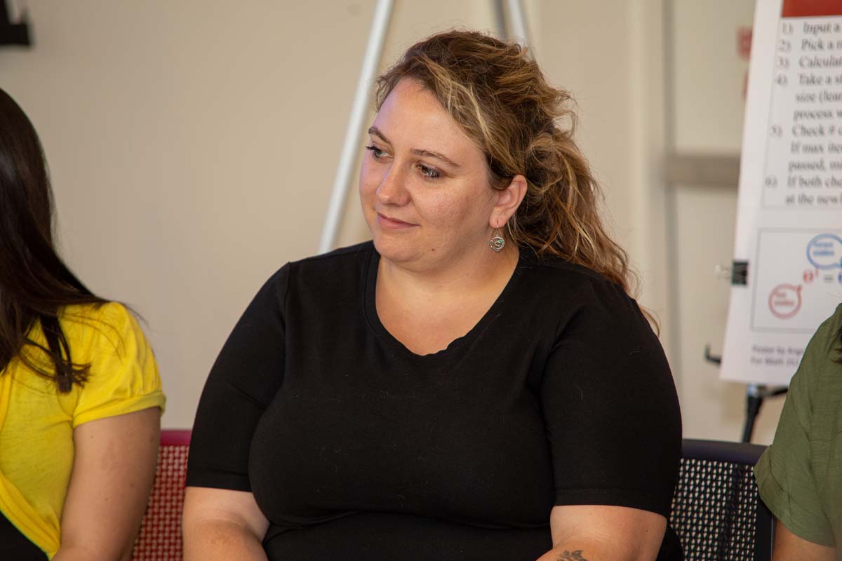 Students at research conference