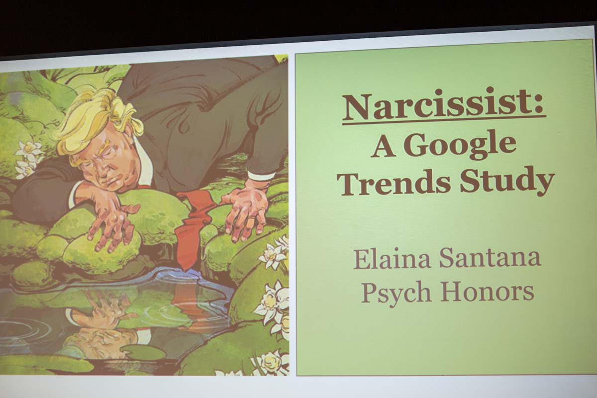 Students at research conference