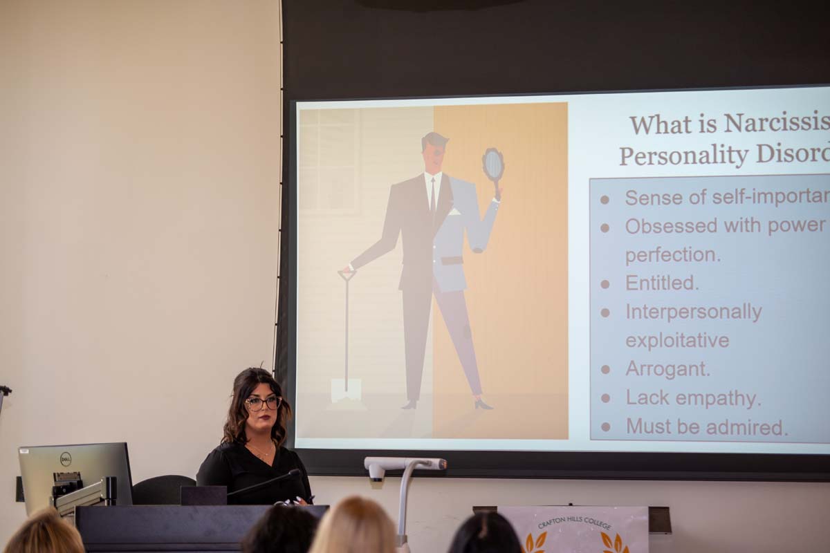 Students at research conference