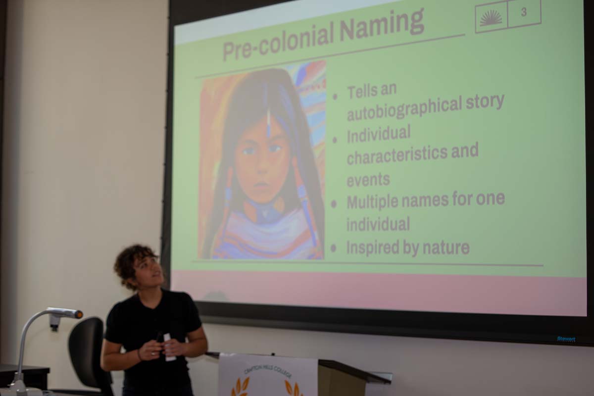 Students at research conference