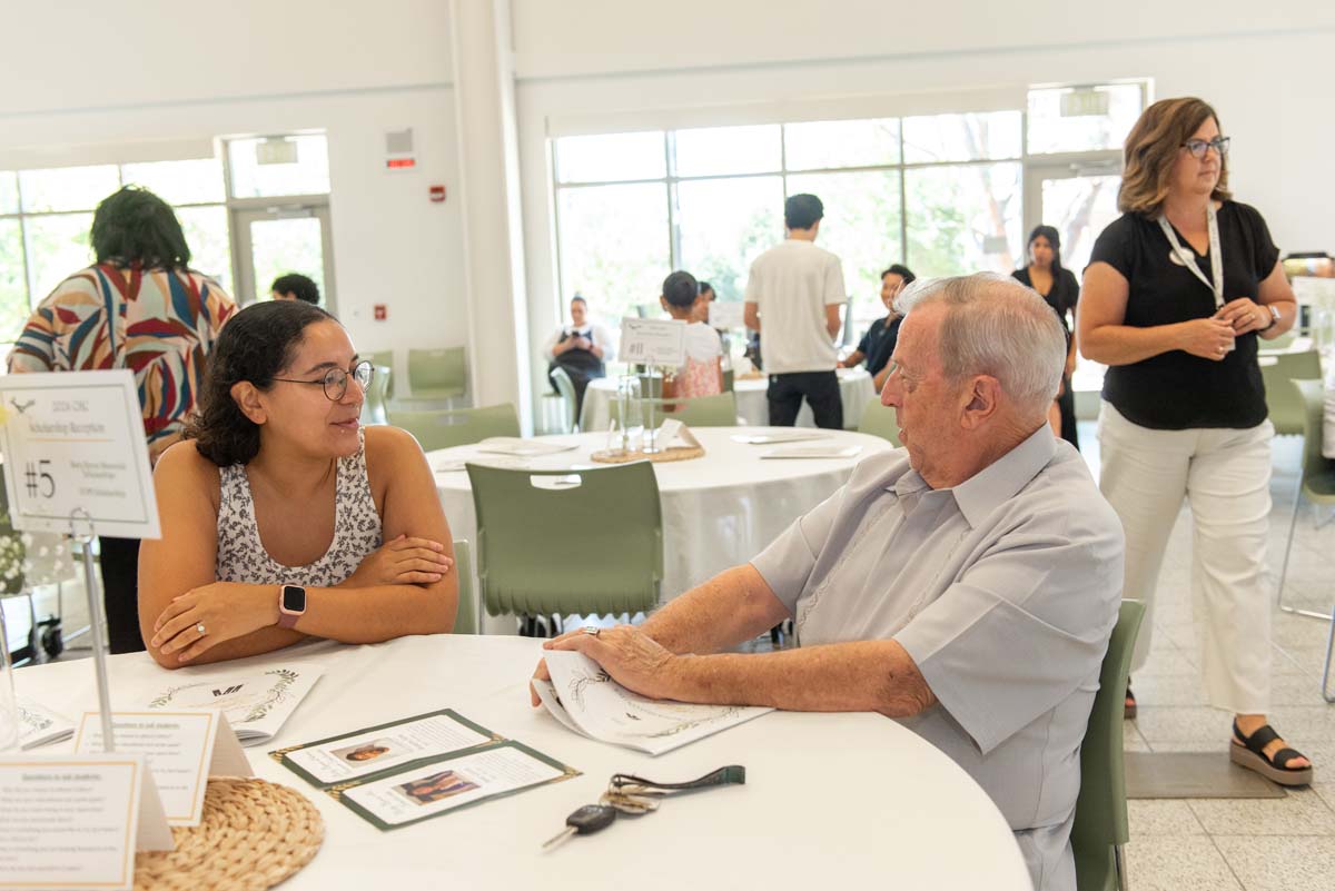 Student attends CHC Scholarship Reception