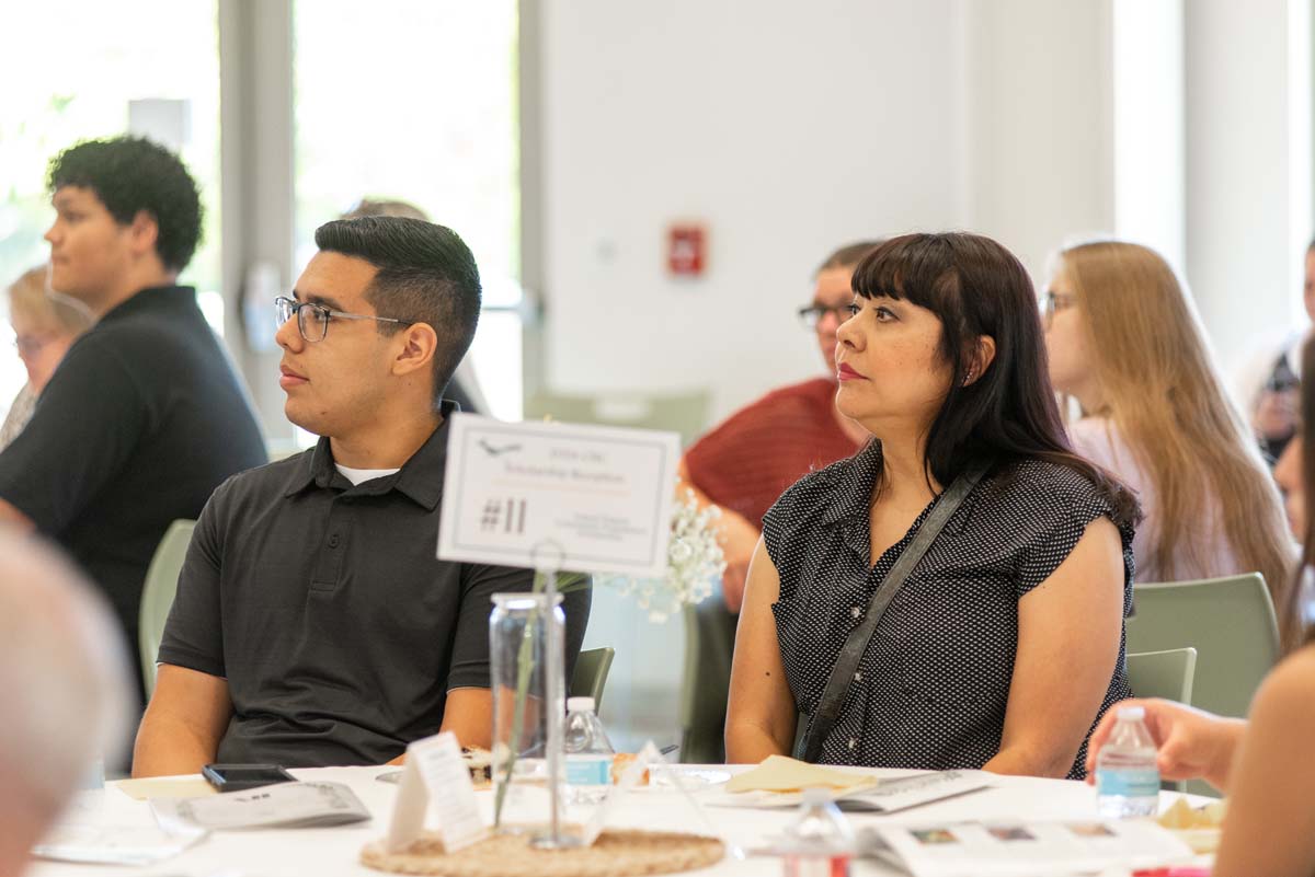 Student attends CHC Scholarship Reception