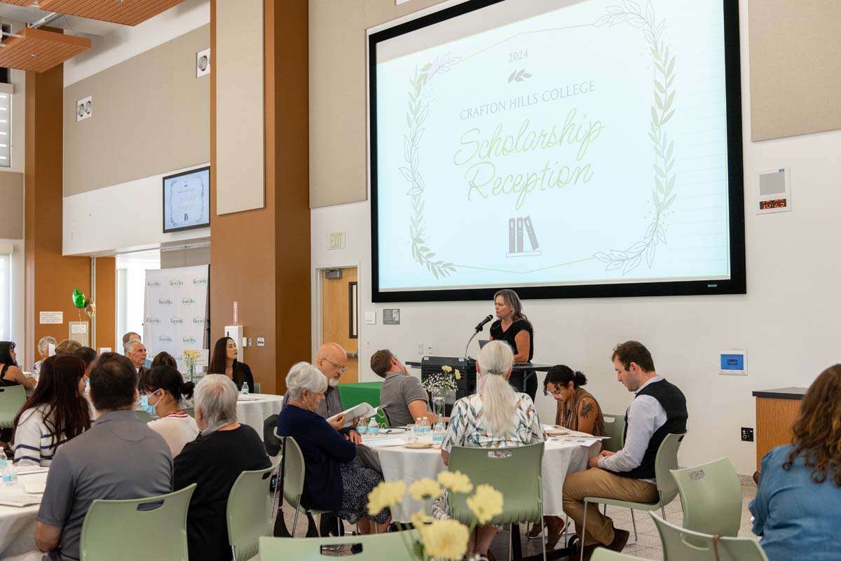 Student attends CHC Scholarship Reception