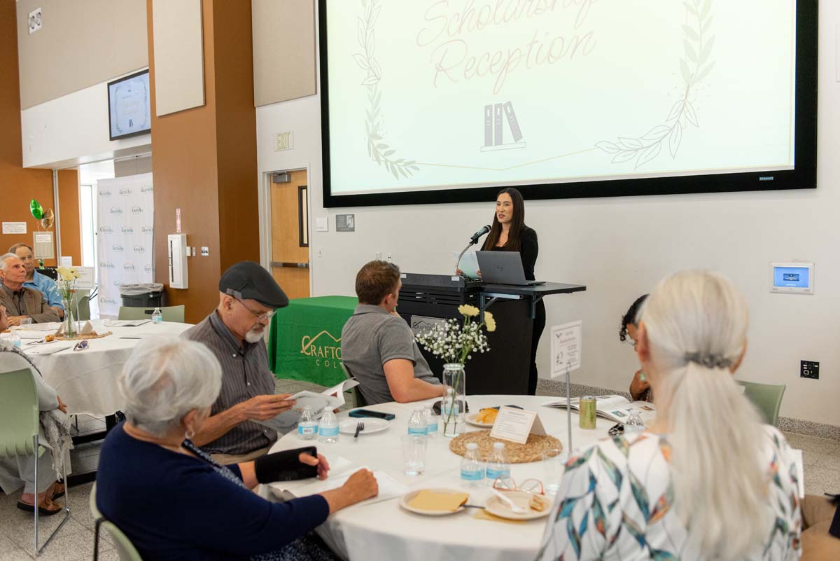 Student attends CHC Scholarship Reception