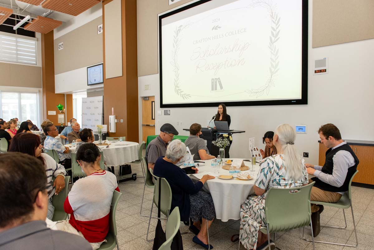 Student attends CHC Scholarship Reception