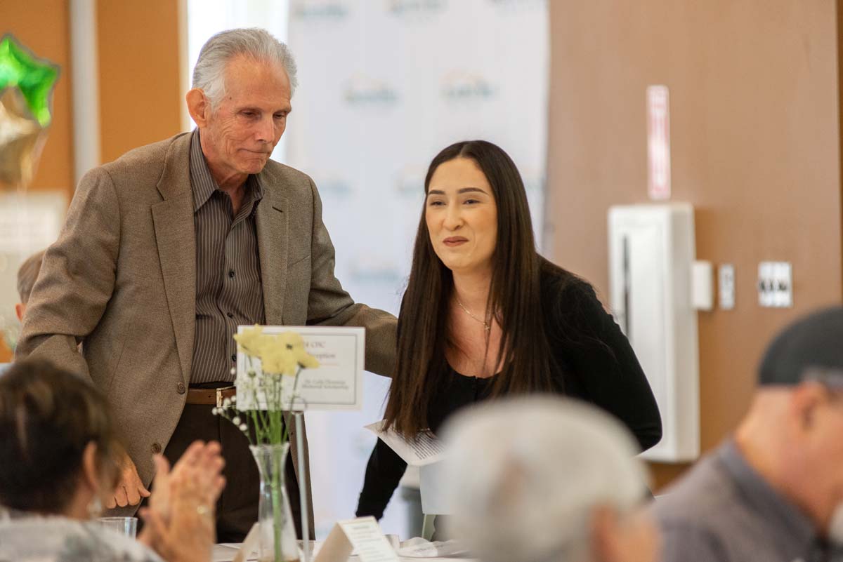 Student attends CHC Scholarship Reception