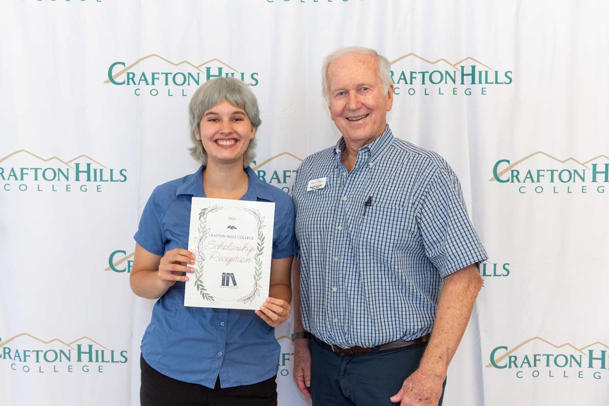 Student attends CHC Scholarship Reception